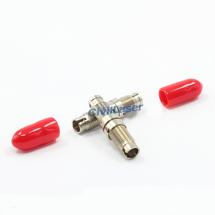 DIN Metal Single Mode Single Core Fiber Optic Adapter